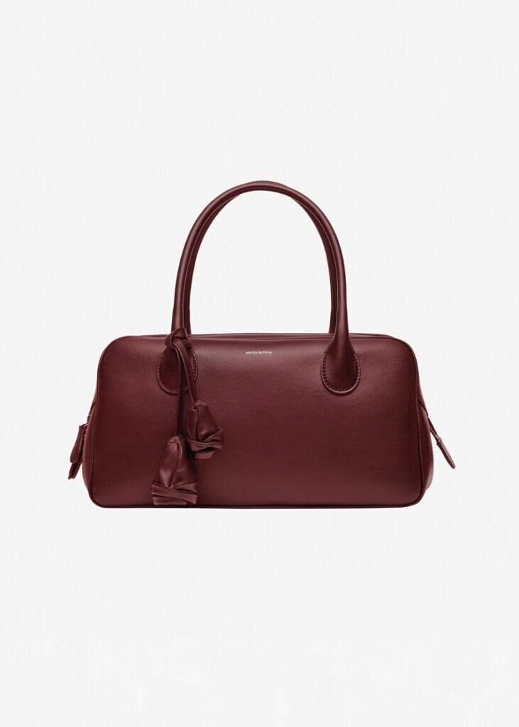 Le sac Brigitte de Magda Butrym en cuir bordeaux