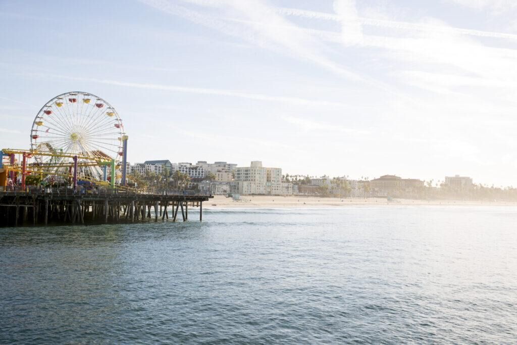 un voyage à Santa Monica en California.