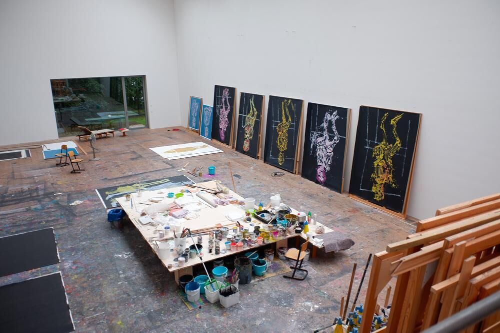 L'atelier Georg Baselitz.