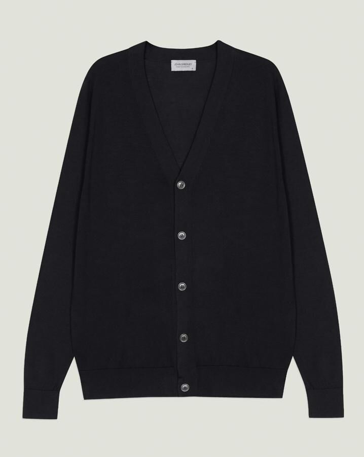 cardigan noir tendance john smedley