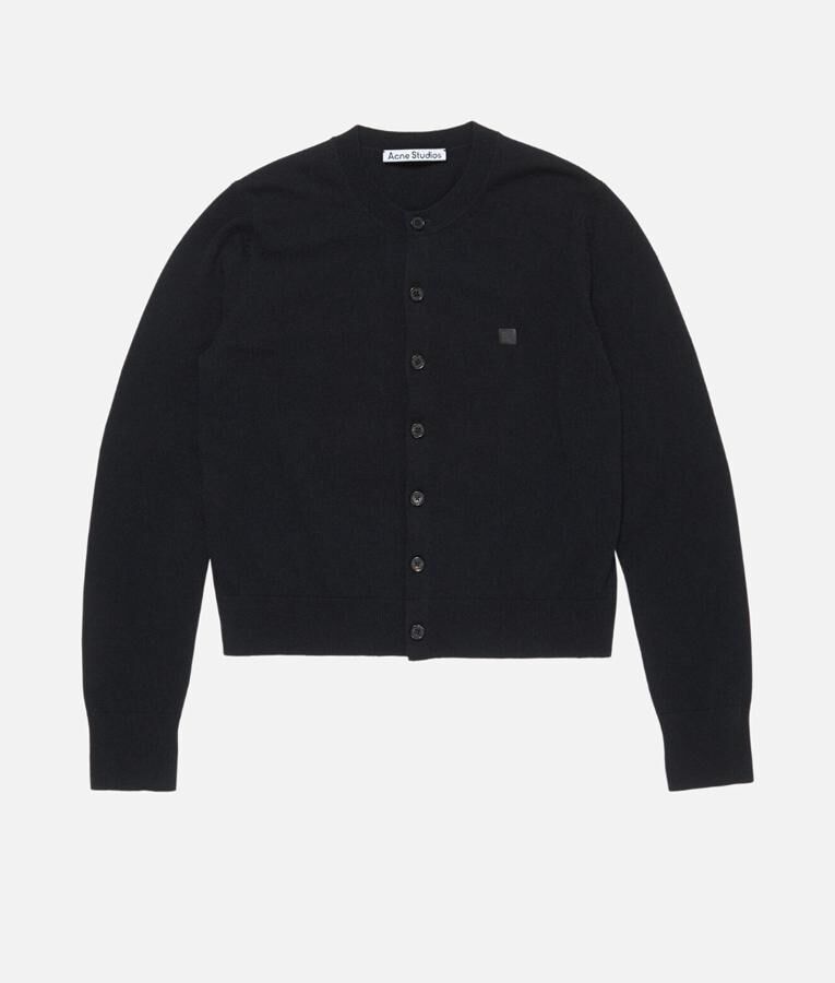 cardigan tendance en laine noire acne studios