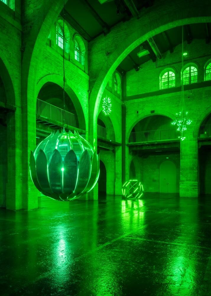 Vue de l'exposition “Trevor Yeung. Jardin des neufs soleils” au CAPC de Bordeaux.