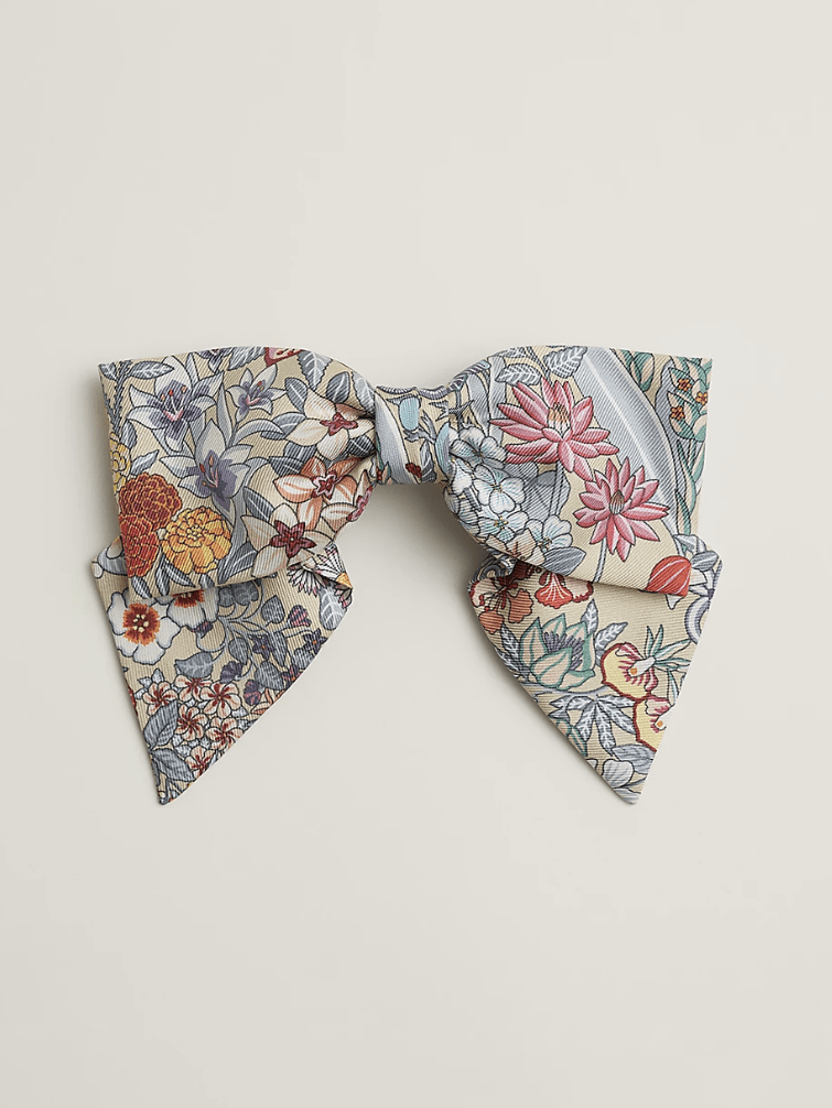 Nœud Hermès en twill de soie