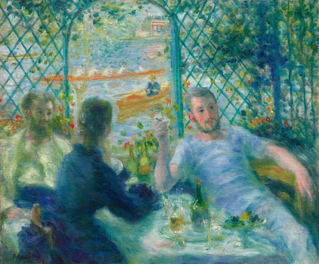 Auguste Renoir, Déjeuner au bord de la rivière (1875).