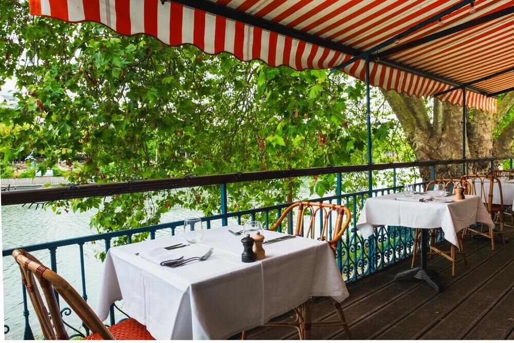 Le restaurant Maison Fournaise à Chatou.