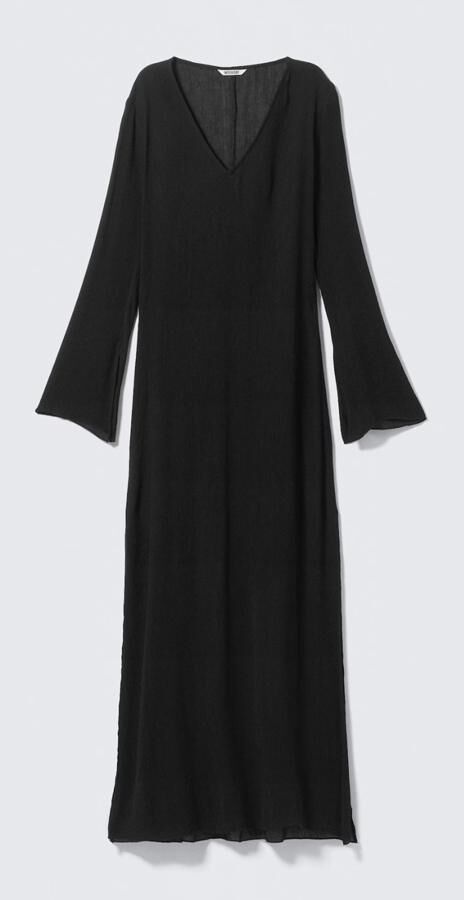 robe noire transparente tendance weekday