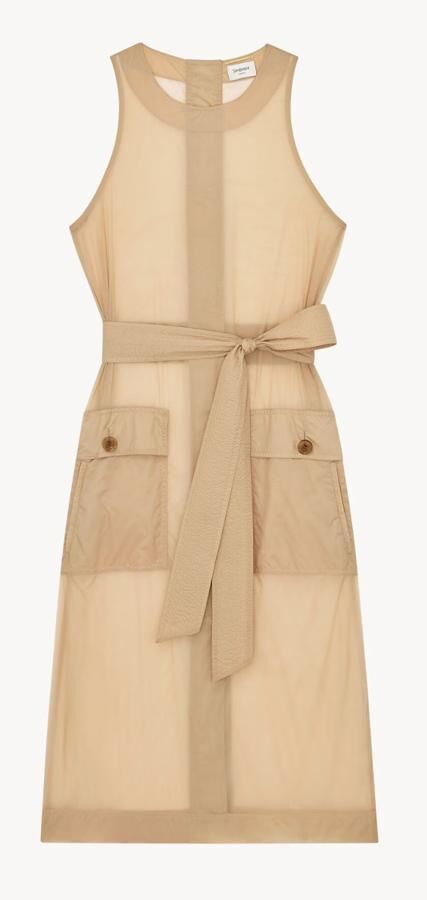 robe transparente en nylon tendance saint laurent