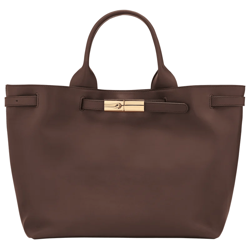 Sac cabas L Le Smart, Longchamp.
En cuir de veau Moka,