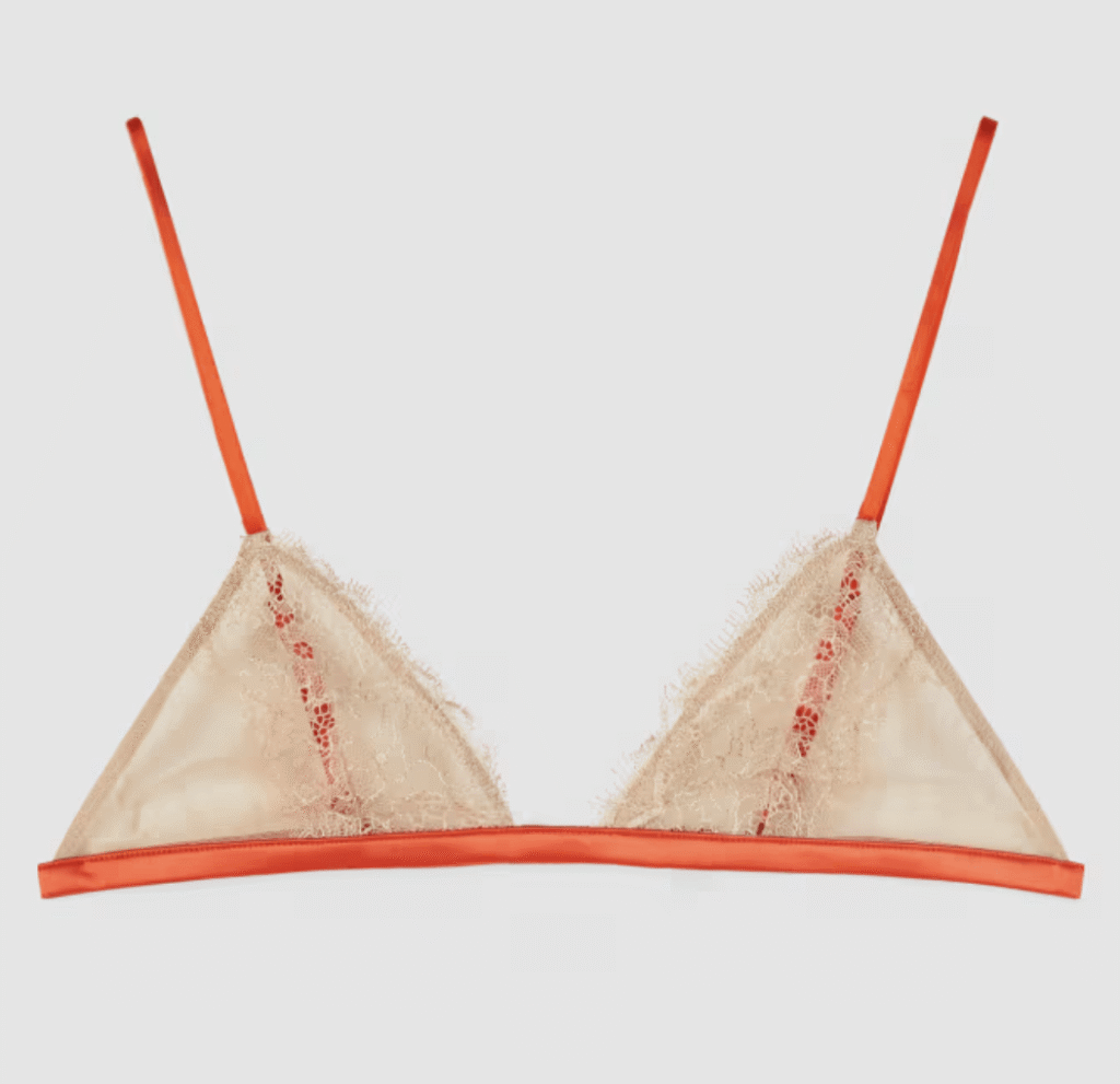 soutien-gorge transparent en tulle et dentelle tendance patrizia pepe