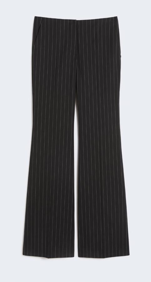 pantalon noir à rayures tendance tailleur printemps-ete 2026 max mara