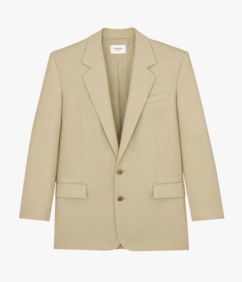 blazer en laine et soie tendance tailleur printemps-ete 2026 saint laurent