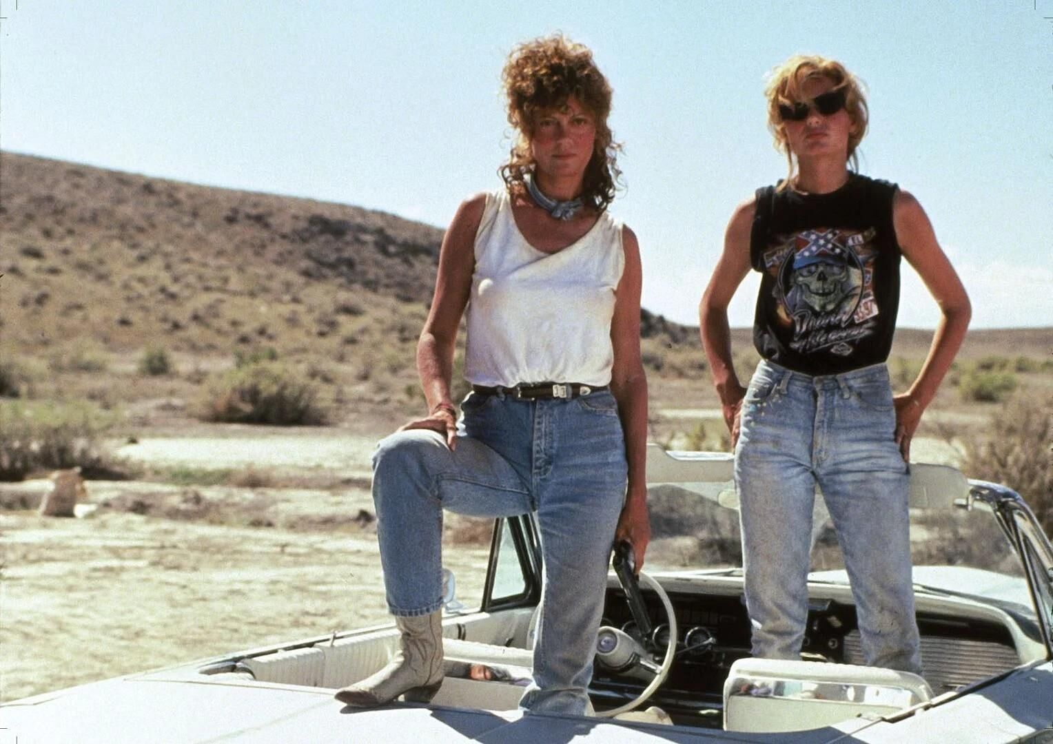 Geena Davis et Susan Sarandon dans le film Thelma et Louise.