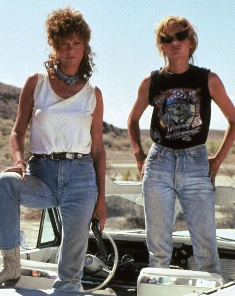 Geena Davis et Susan Sarandon dans le film Thelma et Louise (1991).