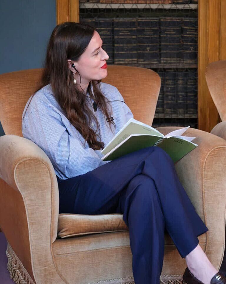 Lou Stoppard au Miu Miu Literary Club 2026, le 22 avril 2026.