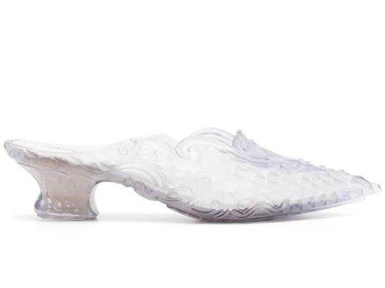 Mules pointues transparentes Y/Project x Melissa.