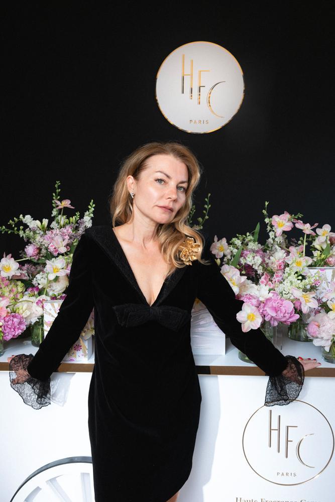 à la soirée HFC pour le parfum Musk Flower