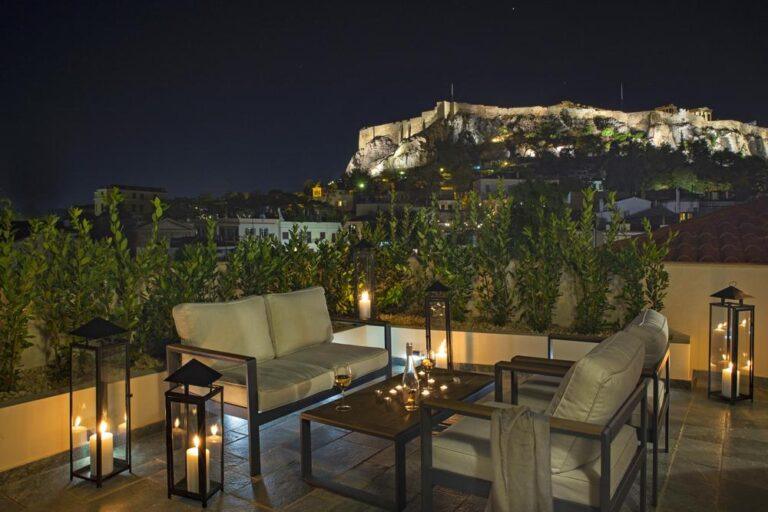 A77 Suites hôtel de charme Athènes, vue rooftop privé