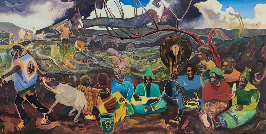 Michael Armitage, Dandora (Xala, Musicians) (2022)