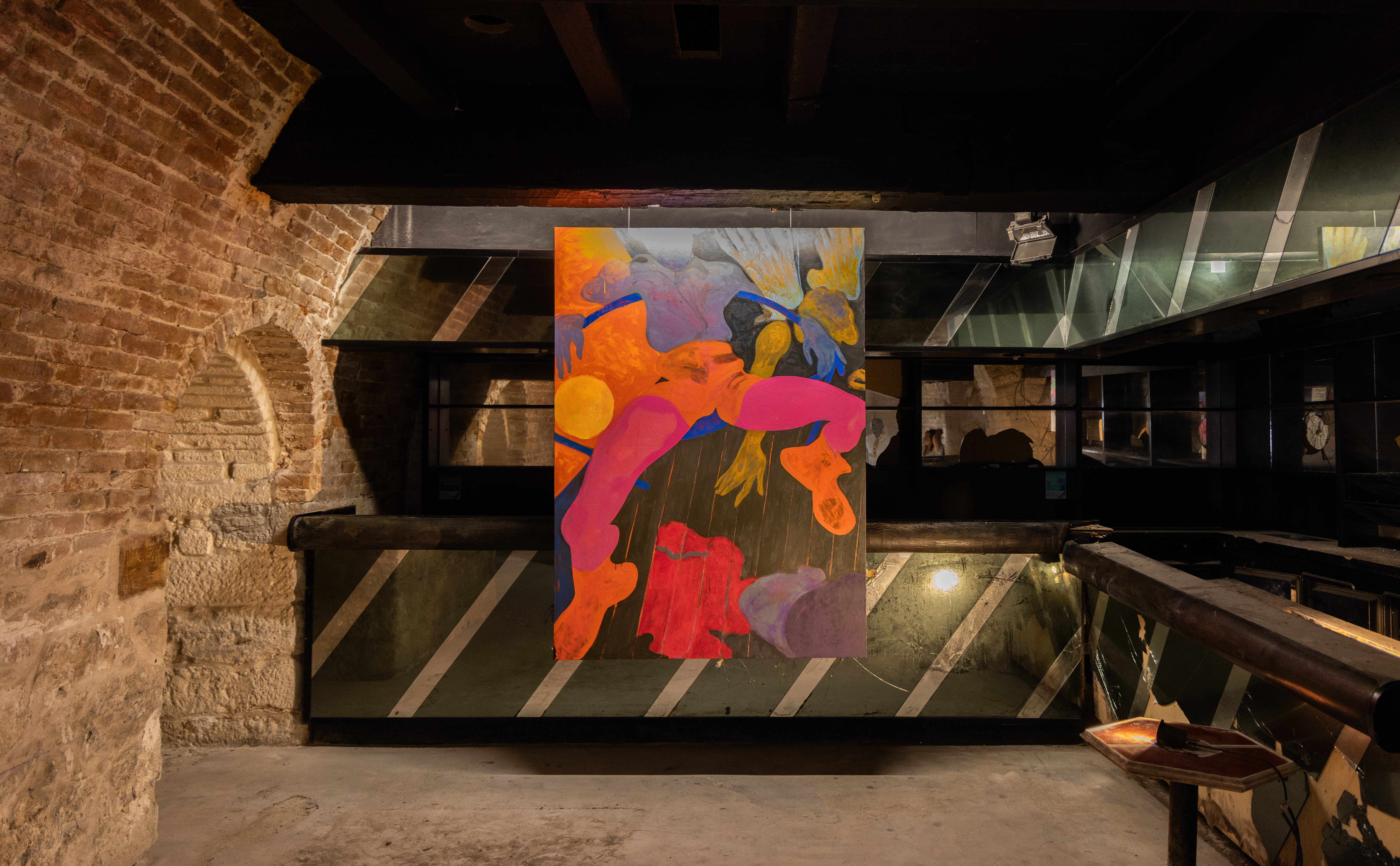 Vue de l'exposition “Nimu Dormi” à la Biennale de Bonifacio