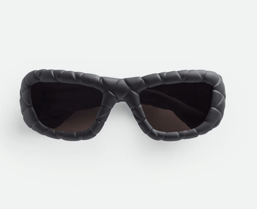 Lunettes de soleil rectangulaires Bottega Veneta.
