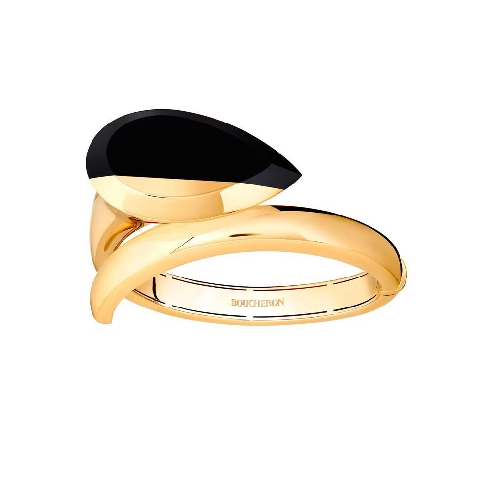 Bracelet Serpent Bohème, en onyx et or jaune, Boucheron.