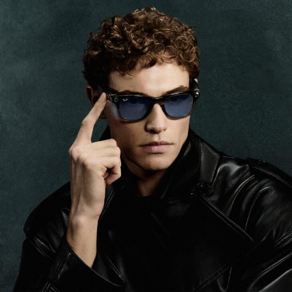Les lunettes Ray-Ban Wayfarer Meta.