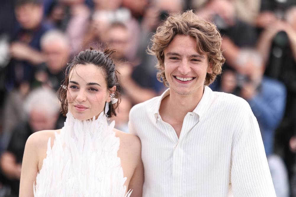 Souheila Yacoub et Vassili Schneider au 79e Festival de Cannes, le 14 mai 2026. © Stéphane Cardinale - Corbis/Corbis via Getty Images.