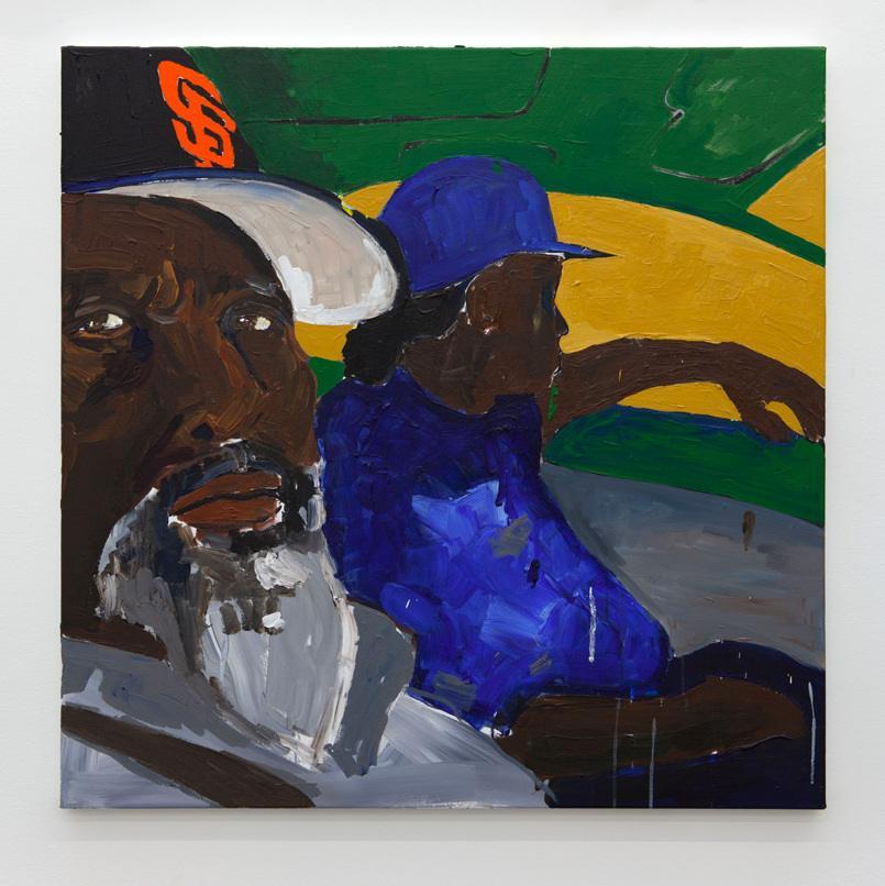 Henry Taylor, LOOK, 2015 Acrylique sur toile Coll. Part. Young family, NY Photo : Sam Kahn.