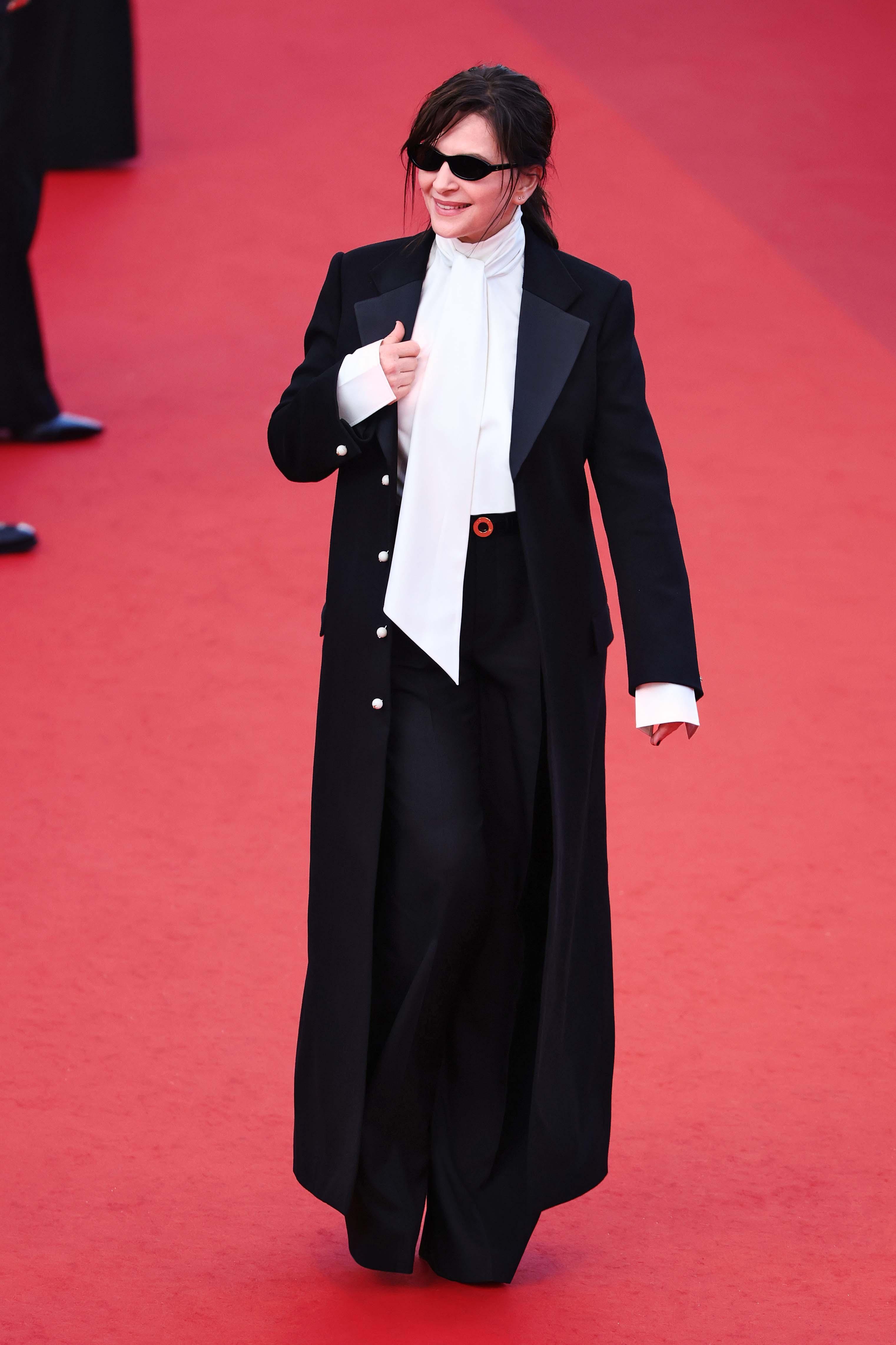 Juliette Binoche en Celine au Festival de Cannes 2026.