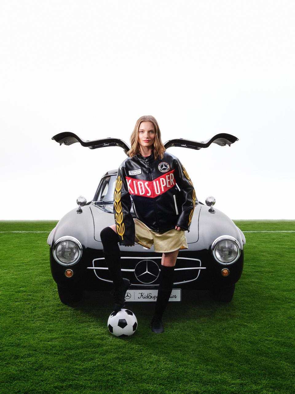 La collaboration KidSuper x Mercedes Benz.