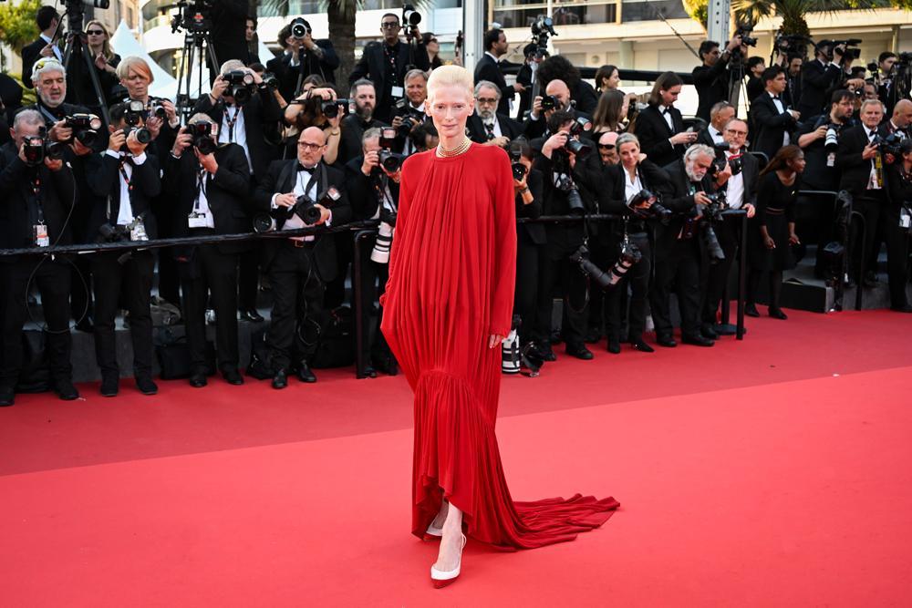 Tilda Swinton en robe Chanel à la cérémonie de clôture du Festival de Cannes 2026.