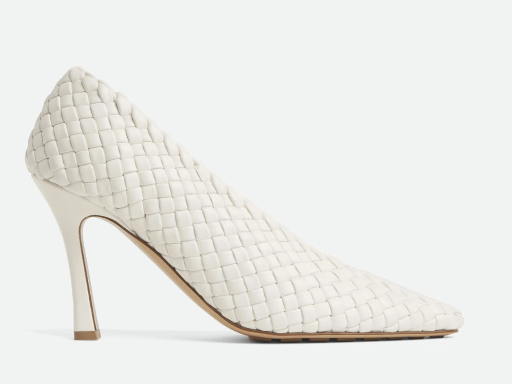 escarpins en cuir tresse tendance printemps-ete 2026 bottega veneta