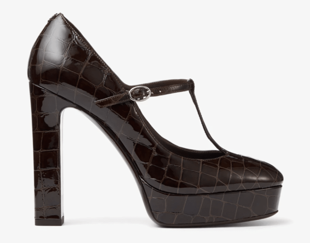 escarpins en cuir croco tendance printemps-ete 2026 jimmy choo