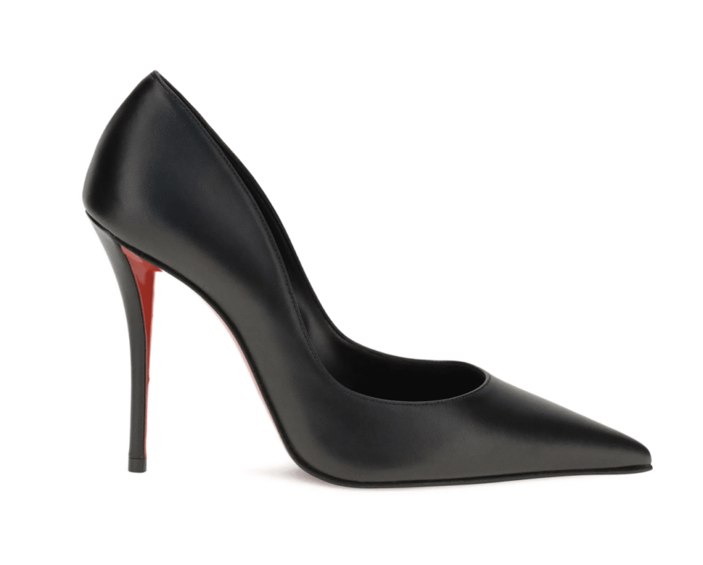 escarpins en cuir noir tendance printemps-ete 2026 christian louboutin