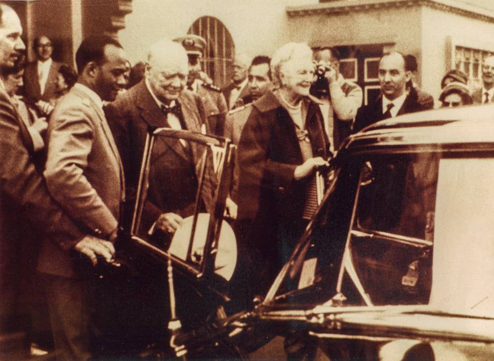 Winston Churchill à La Mamounia.
