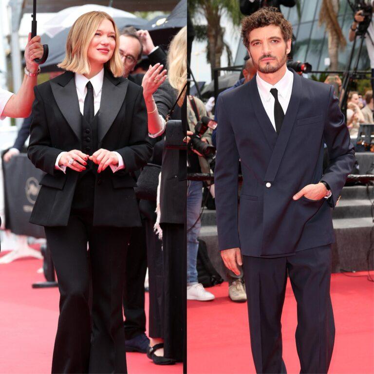 Léa Seydoux et Niels Schneider pour la montée des marches de l'icconue de Arthur Harari à Cannes 2026