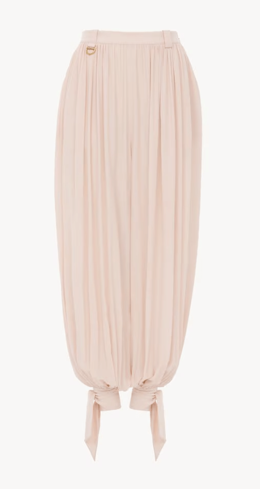 pantalon ample et bouffant en soie chloe tendance printemps-ete 2026