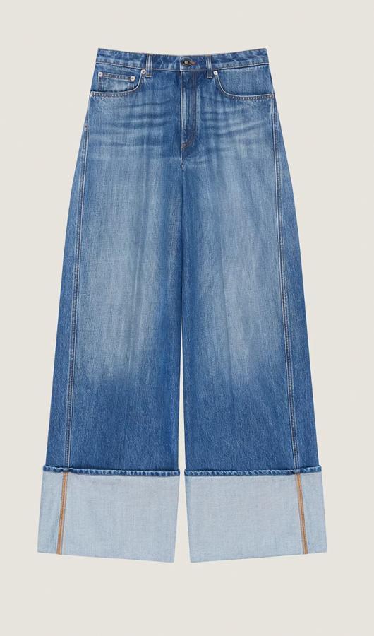 pantalon ample à revers en denim givenchy tendance printemps-ete 2026