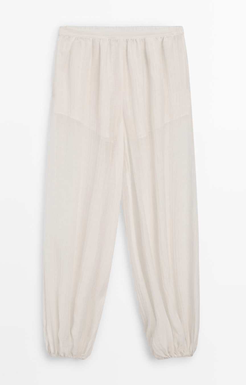 pantalon ample transparent massimo dutti tendance printemps-ete 2026