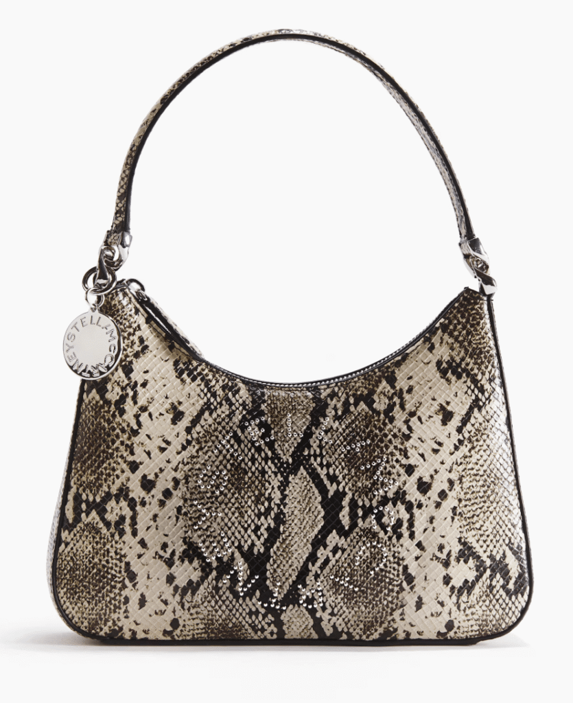 petit sac à main imprimé peau de serpent hm x stella mccartney tendance printemps-ete 2026