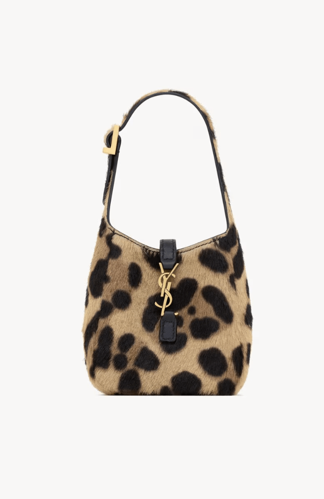 petit sac à main en cuir à imprimé léopard tendance printemsp-ete 2026 saint laurent