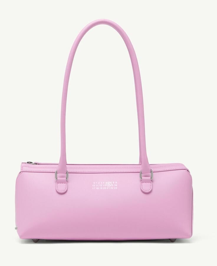 sac bauletto en cuir rose de maison margiela