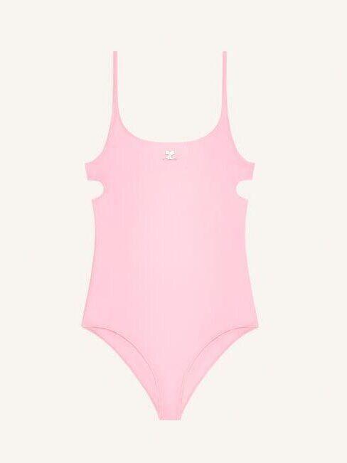 Maillot de bain cut out rose, Courrèges