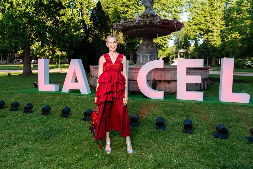 Kelly Rutherford à la soirée d'anniversaire de Lancel à Paris