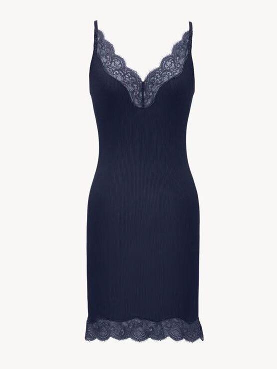 nuisette élégante et confortable à bretelles et en jersey bleue saint laurent