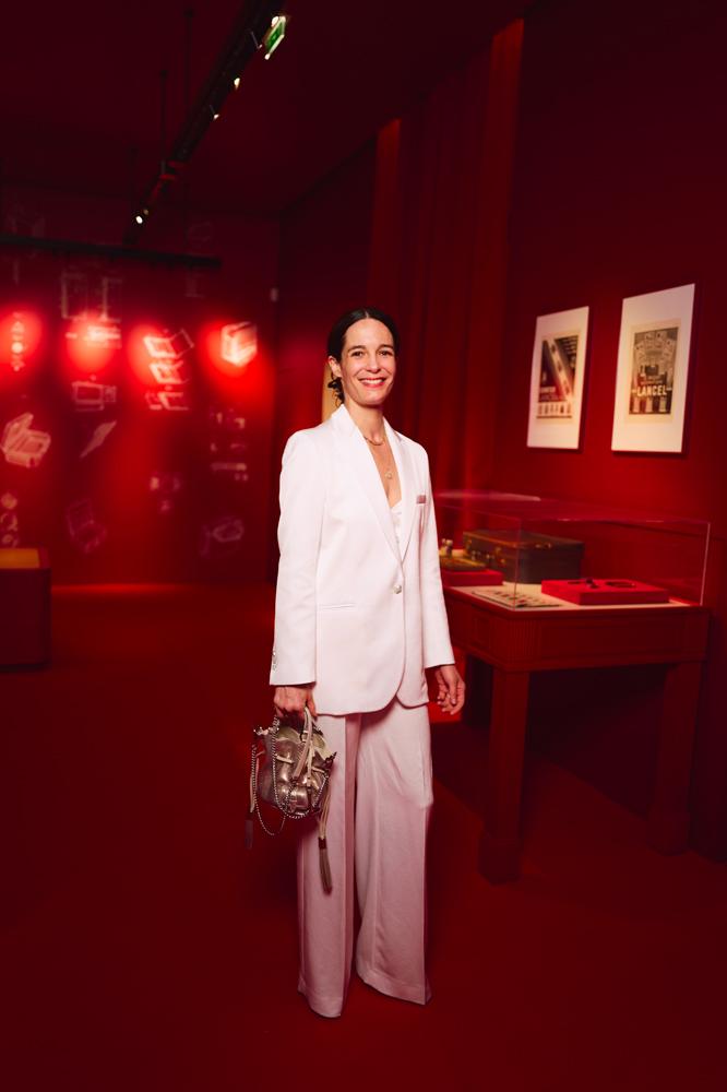 Amandine Albisson à la soirée d'anniversaire de Lancel à Paris