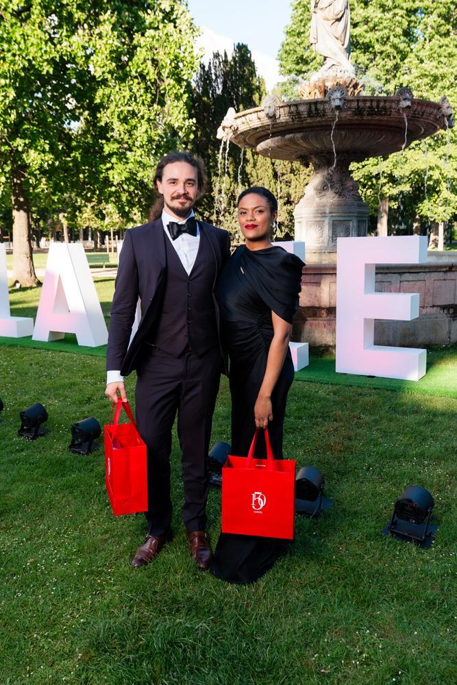 Axelle Saint-Cirel à la soirée d'anniversaire de Lancel à Paris