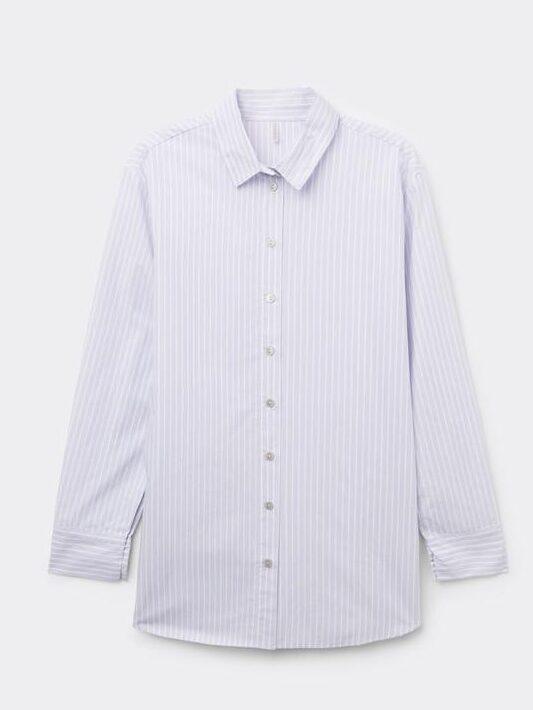 chemise rayée minimaliste bleue intimissimi
