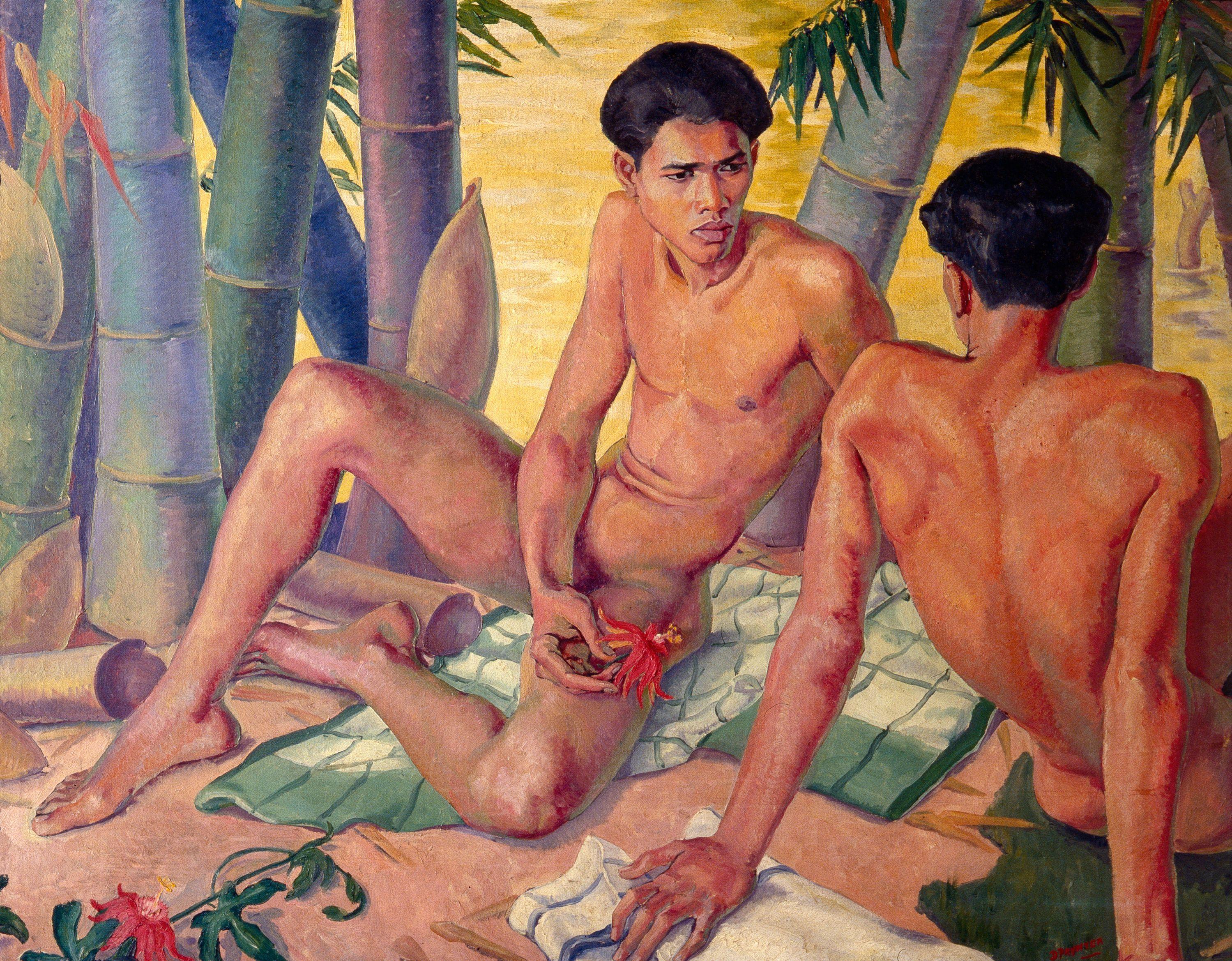 Peinture. Art. David Paynter, L'après-midi (1935). Huile sur toile, 1 155 x 1 435 x 75 mm. © Succession de l'artiste. Courtesy du Musées de Brighton et Hove.