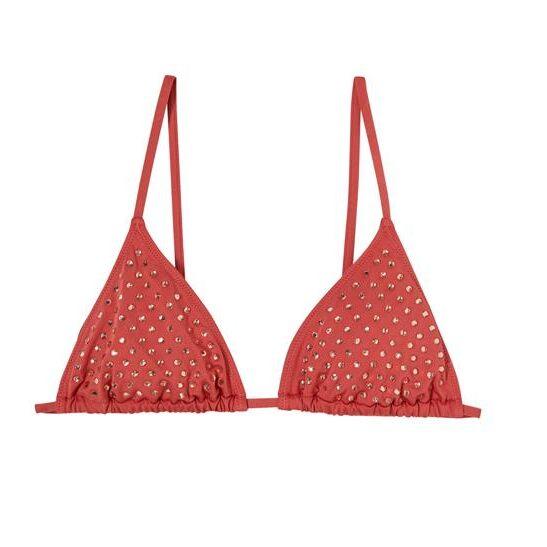 Haut de bikini brique à strass, Etam x Hôtel Mahfouf